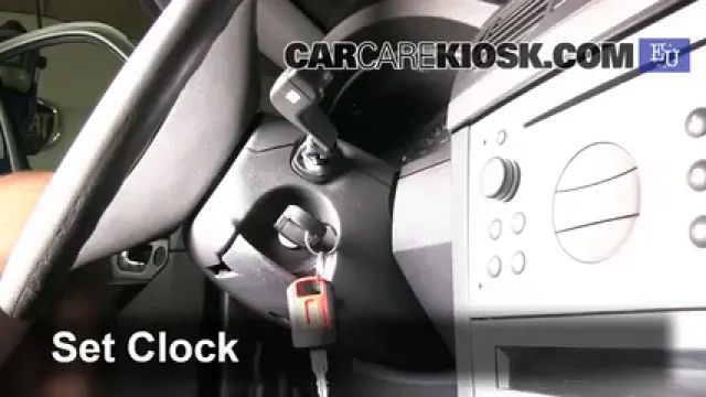 2003 Opel Meriva SE Cosmo 1.6L 4 Cyl. Horloge Régler l'horloge